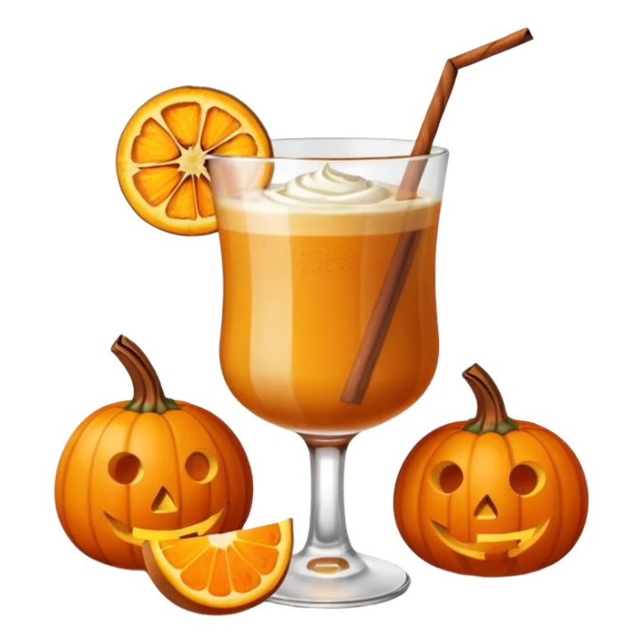 Pumpkin spice cocktail sticker