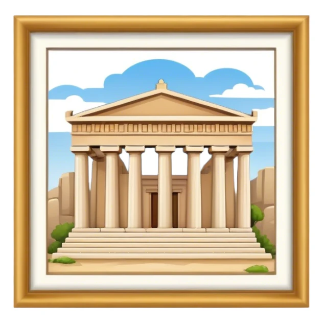ancient greek building sticker