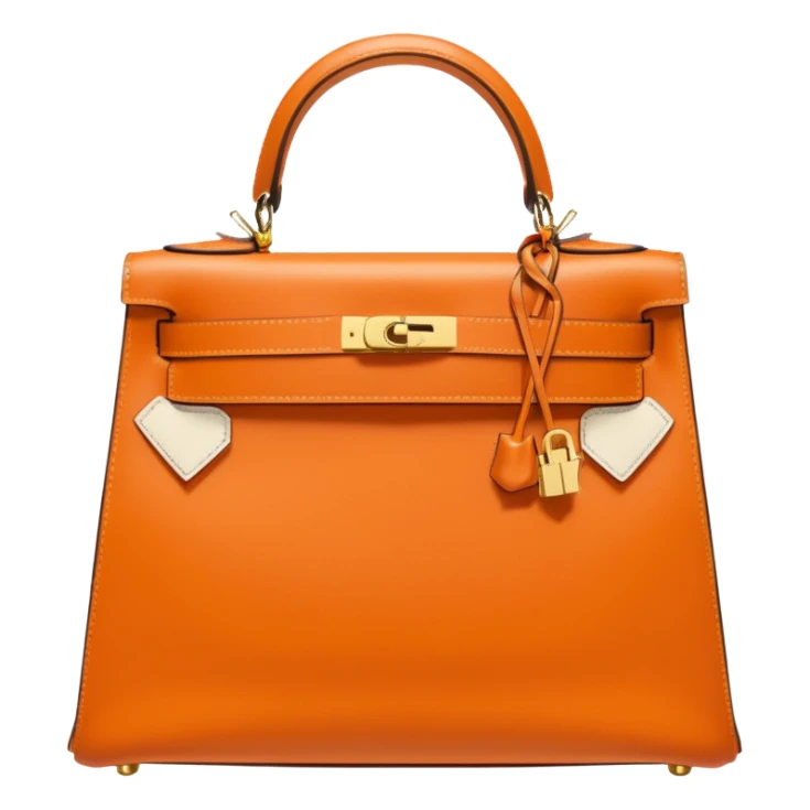 hermes kelly orange bag sticker