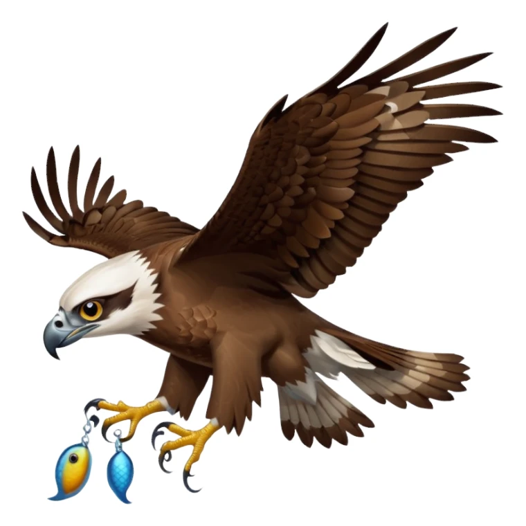 Osprey with fish sticker