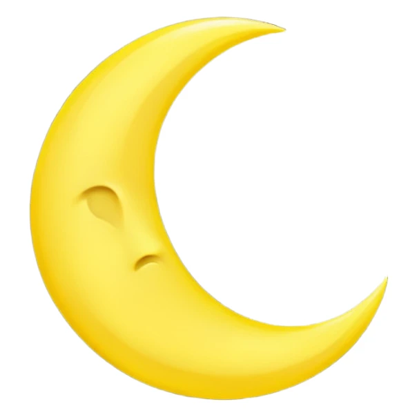 The crescent moon sticker