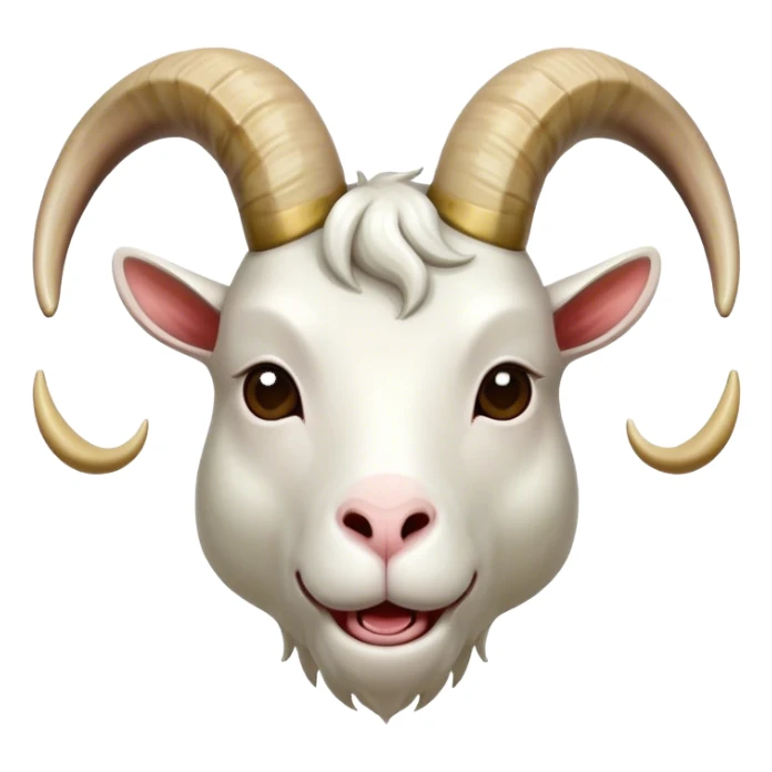 goat horn only sticker