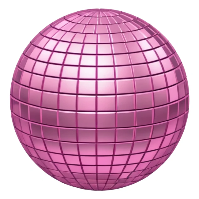 light pink disco ball sticker