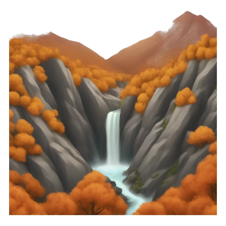 Fall in the mountains  sticker
