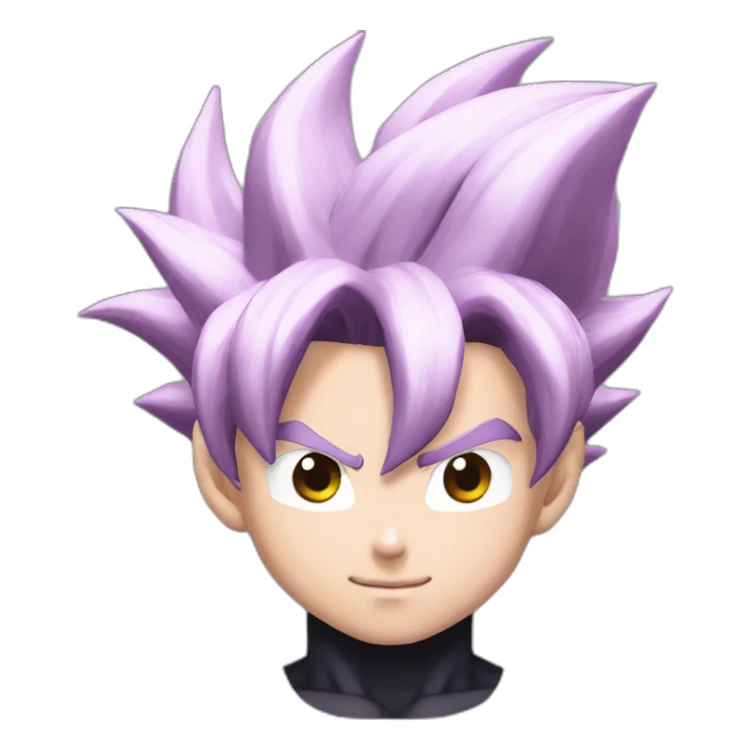 Goku black hair upper body sticker