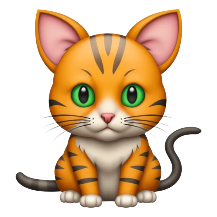 Katze mit  im maul sticker