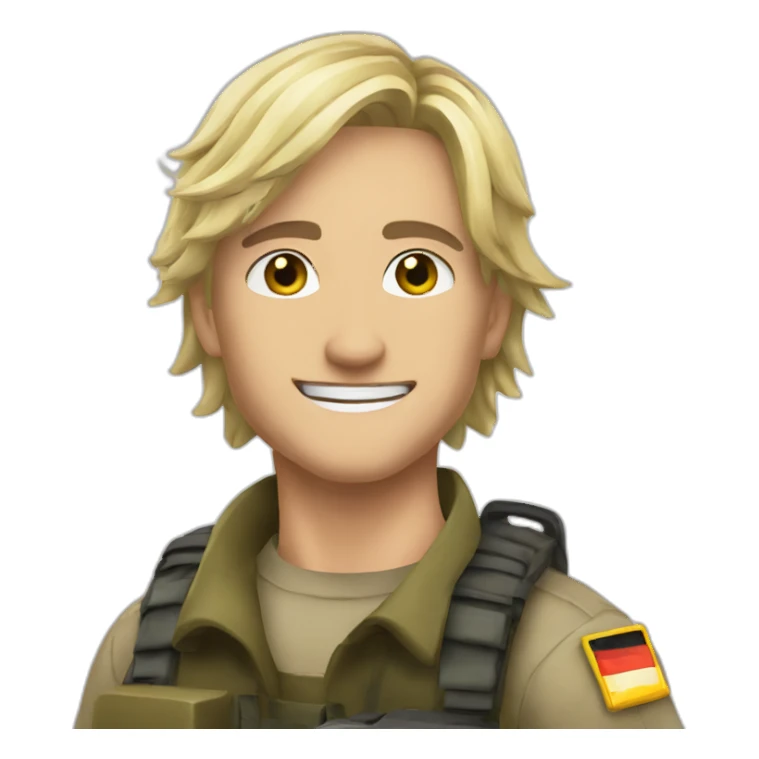 xqc a german solider sticker