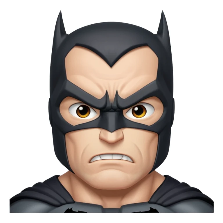 batman angry look sticker