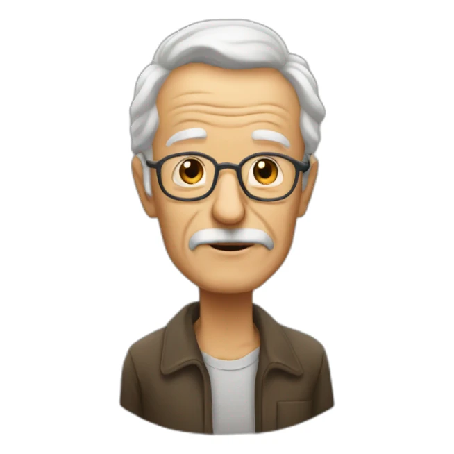 old man bold and us aerings sticker