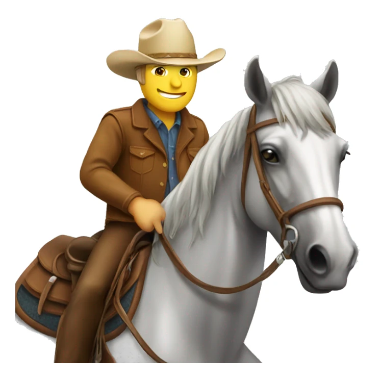 Horse Riding a Cowboy sticker