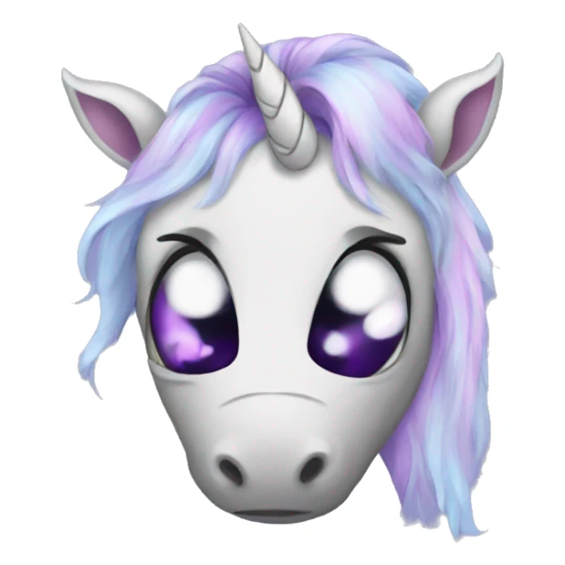 Sad unicorns  sticker