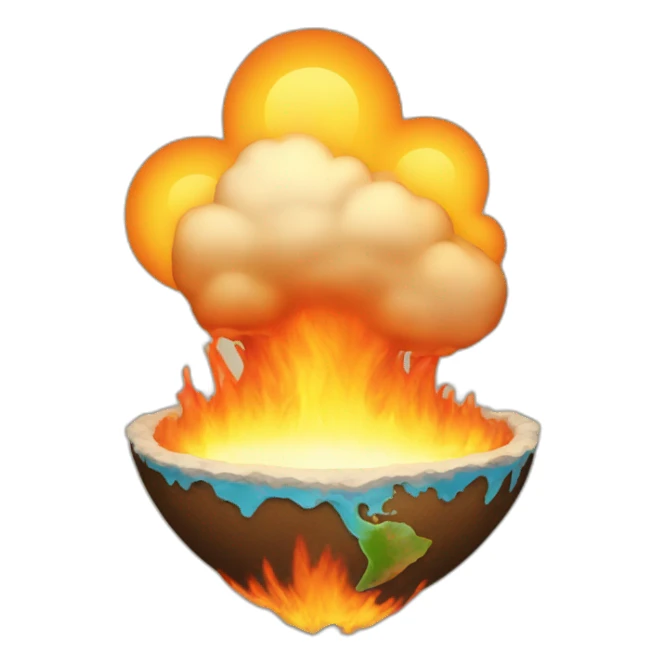 earth warming sticker