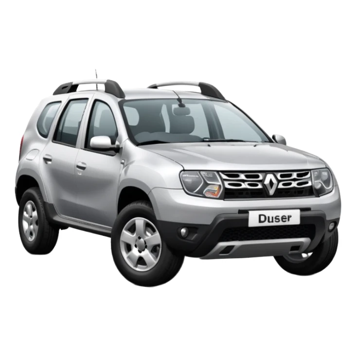 Front side of Renault Duster sticker