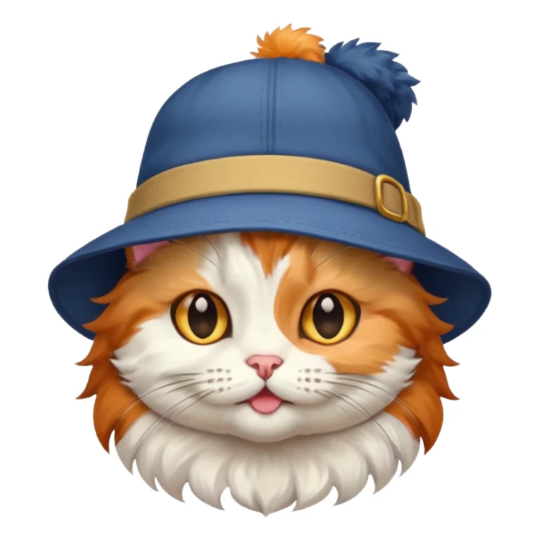 Kitty with a hat sticker