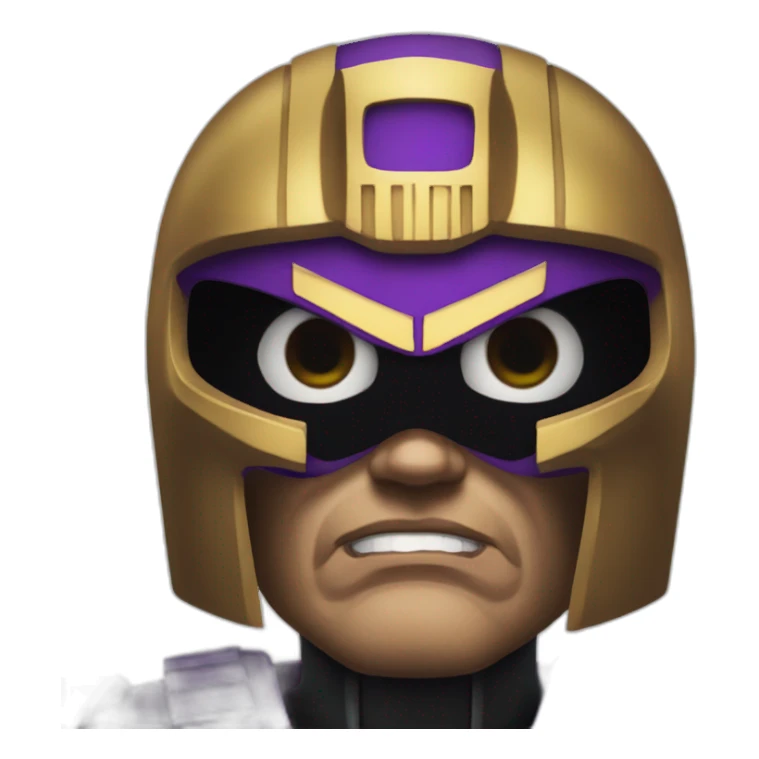 scary Tyrian purple judge dredd sticker