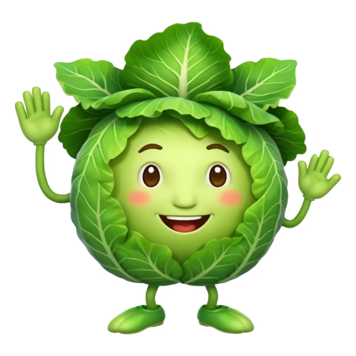 Dancing cabbage  sticker