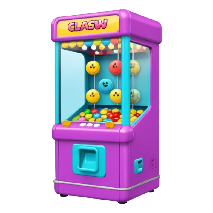 give me an arcade game claw machine sticker