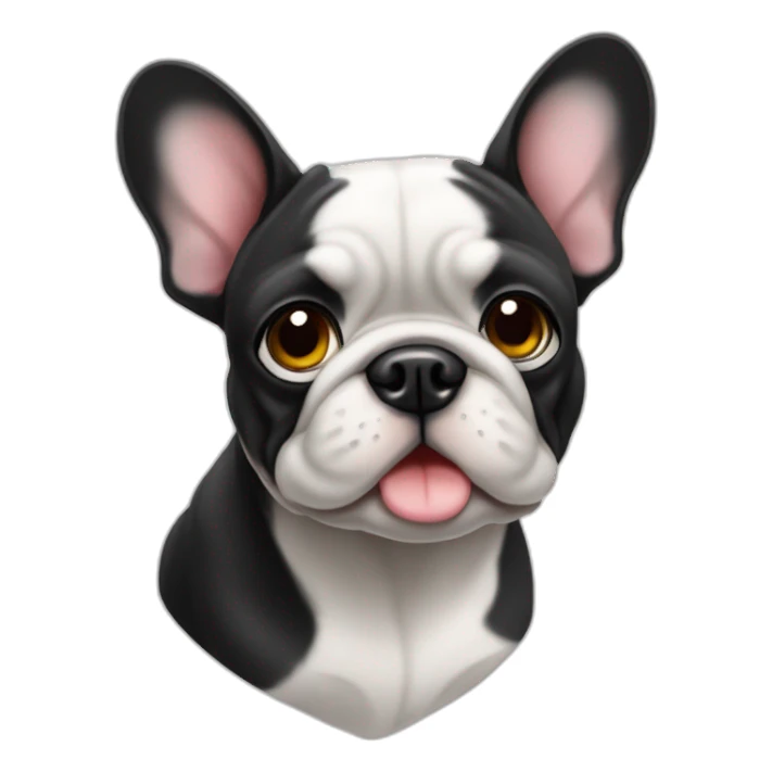 Bouledogue français noir et blanc sticker