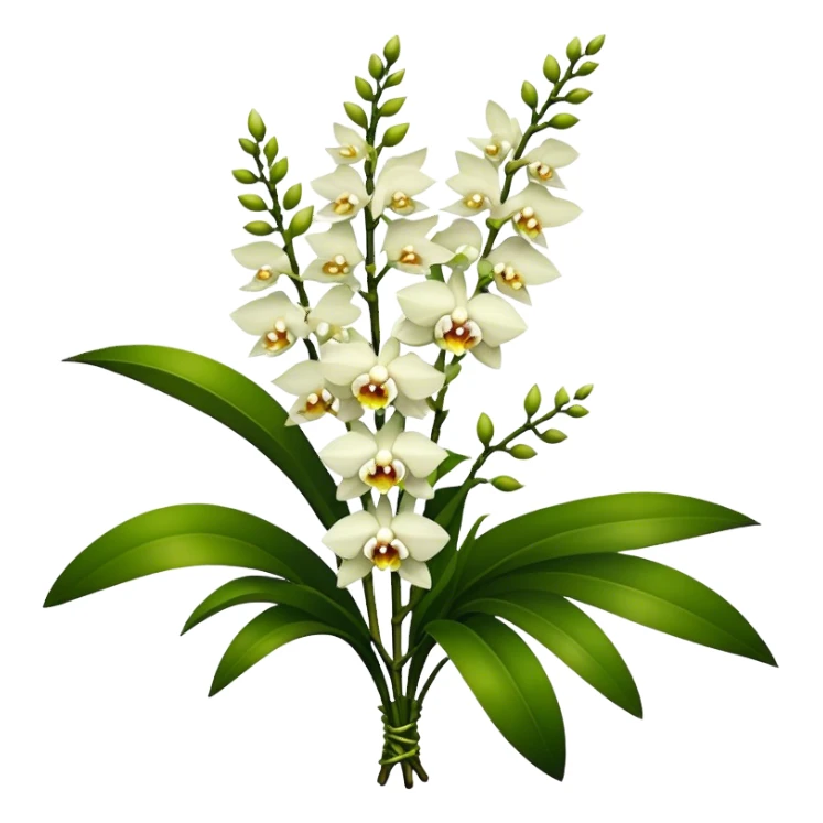 super big bouquet Dendrobium Orchid, stem, leaf sticker