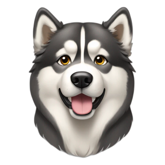 Dog alaskan malamute full-body sticker