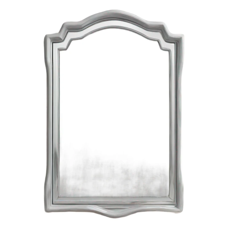 Realistic cute little mirror sticker