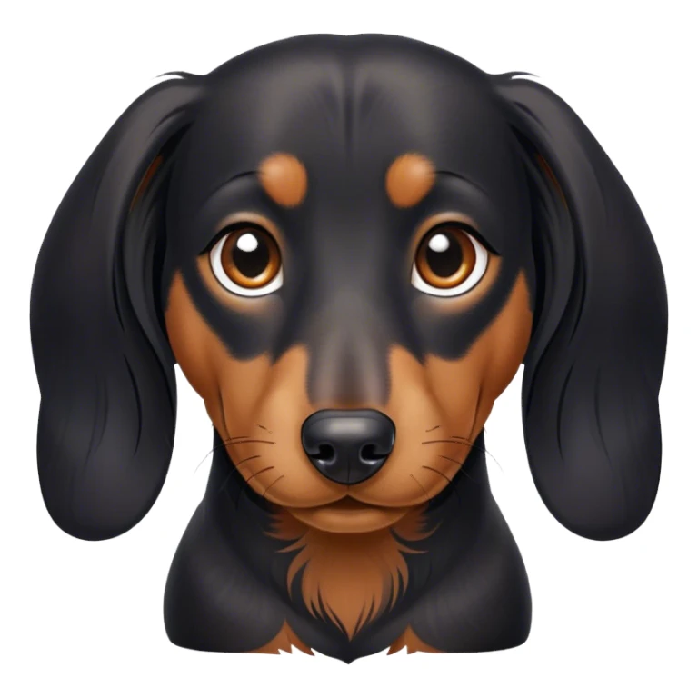 long hair dashund sticker
