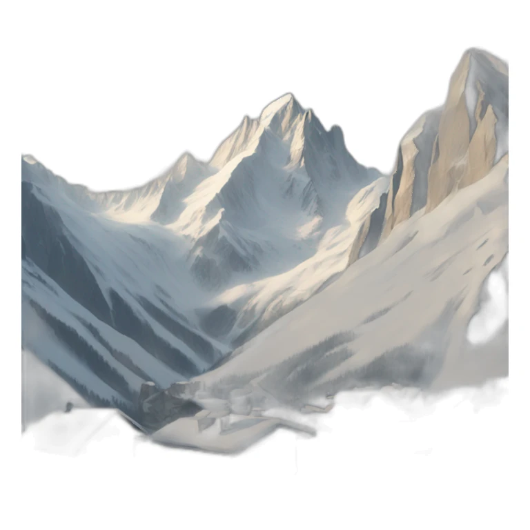 The mountains of Chamonix sticker