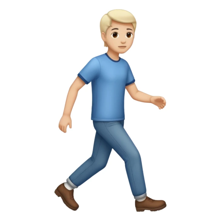 Person stepping aside  sticker