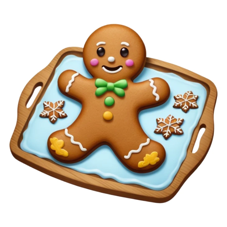 Gingerbread on the Tray sticker