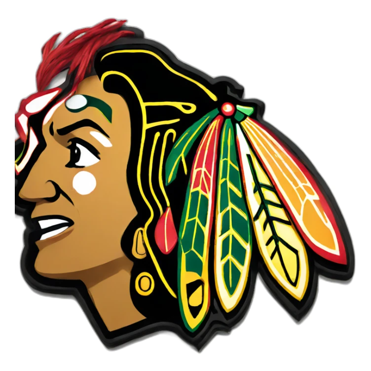 Chicago Blackhawks logo sticker