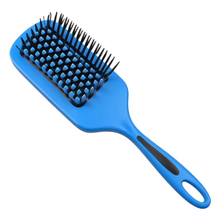 Blue Detangling Brush for hair  sticker