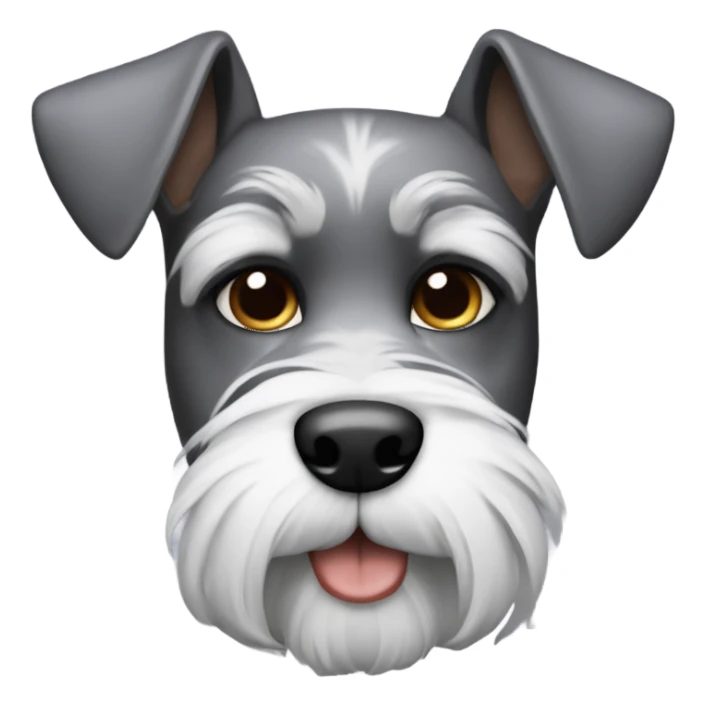 Hazme a mí con un perro schnauzer  sticker