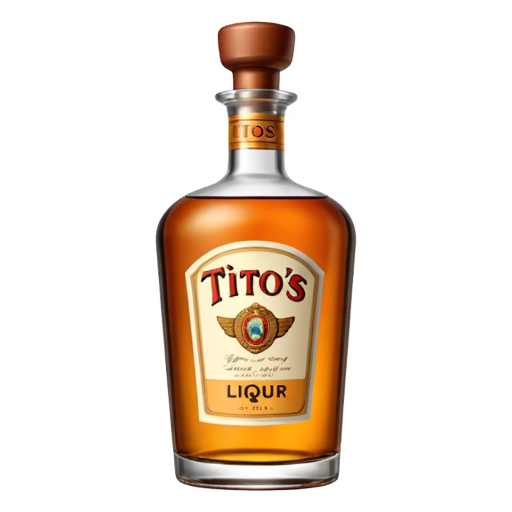 Tito’s liquor bottle sticker