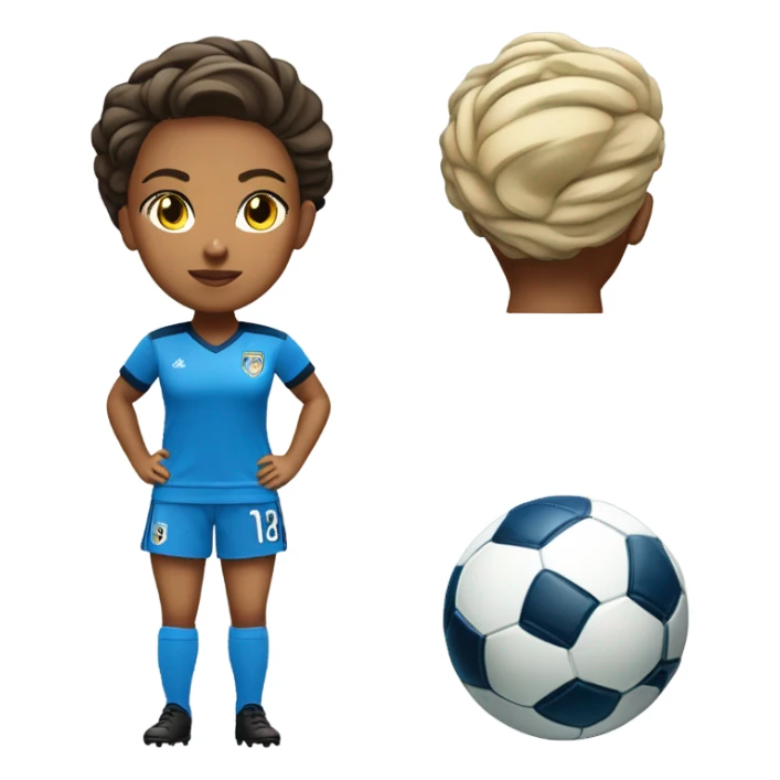 Cool female soccer player  sticker