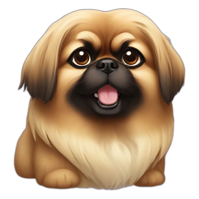 Pekingese dog sticker