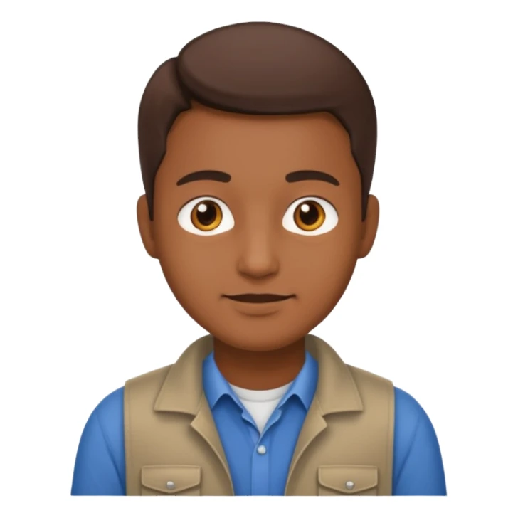 software engineer, casual wear, very slightly brown skinned sticker