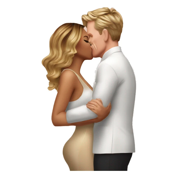 Beyoncé kissing Gordon Ramsey sticker