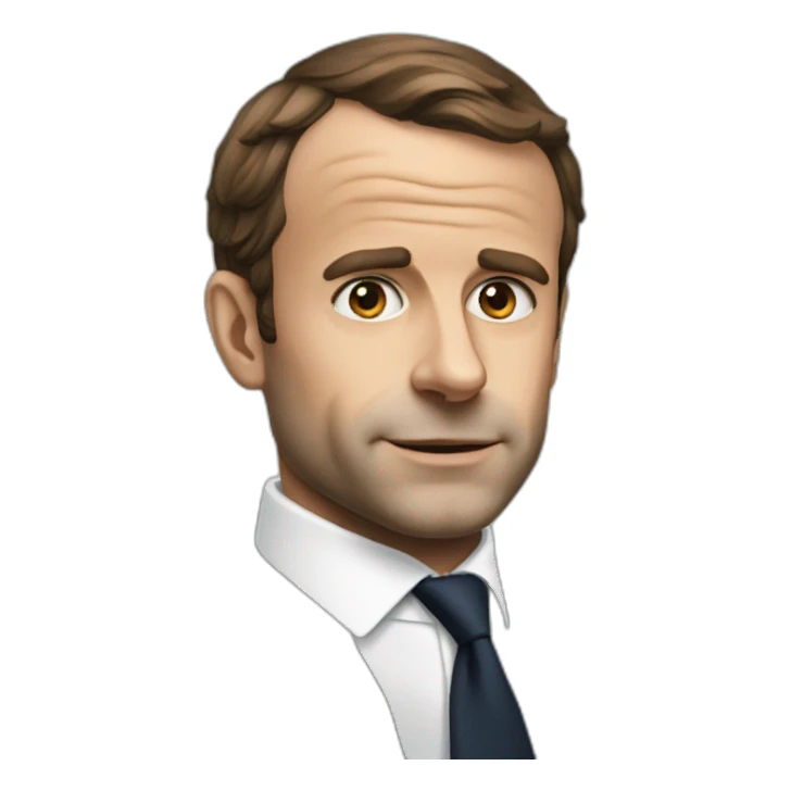 Macron like a dog sticker