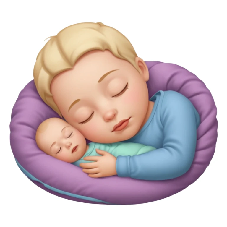 Sleeping baby sticker
