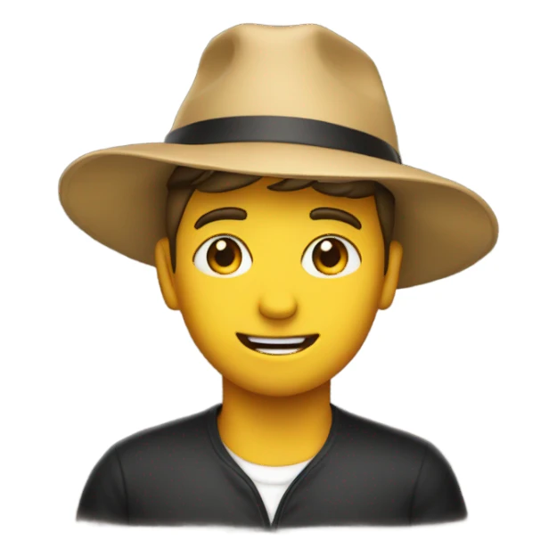 Me with a hat sticker