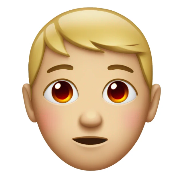 Face with red tears sticker