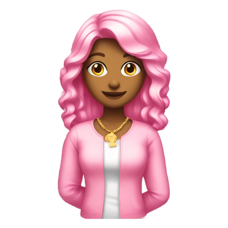 Pink girly money sticker