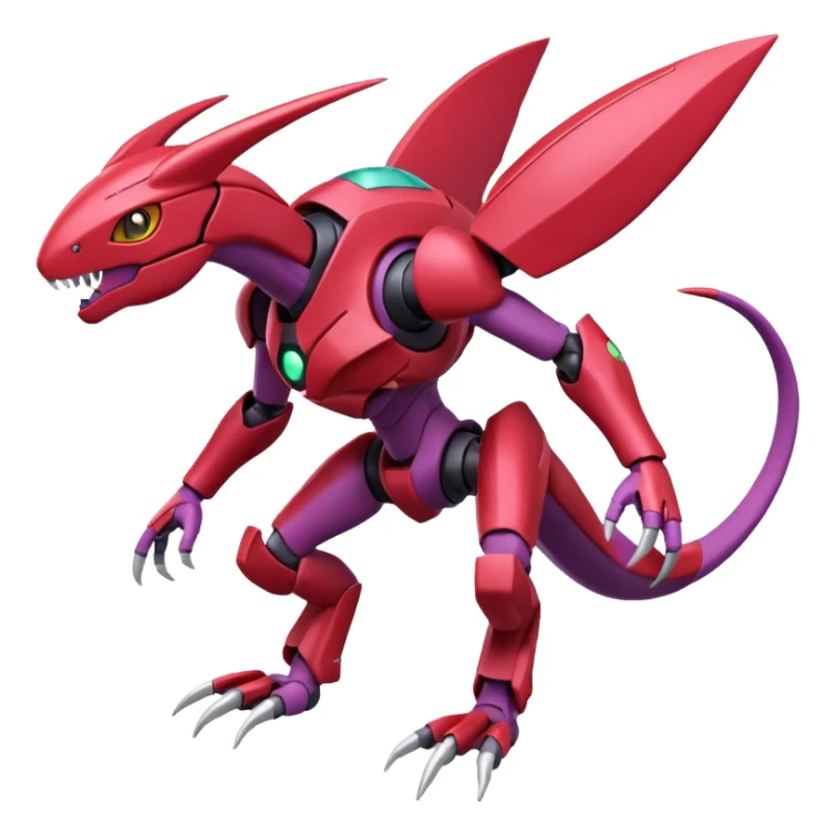 Heliolisk-Cyclizar-Genesect-Pokémon, full body sticker