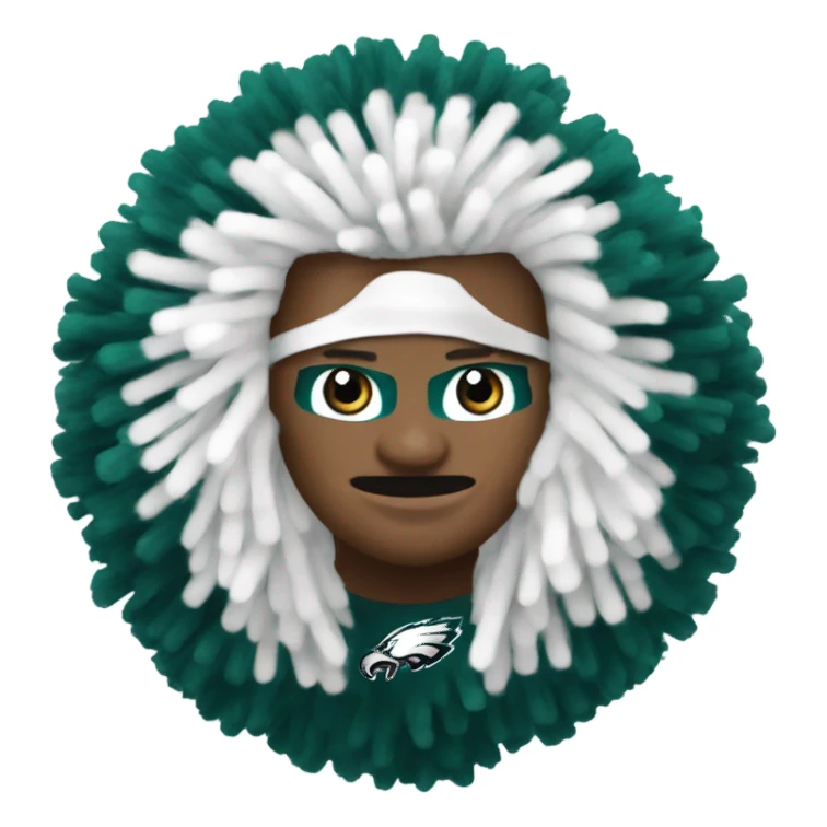 Philadelphia Eagles Pom poms  sticker