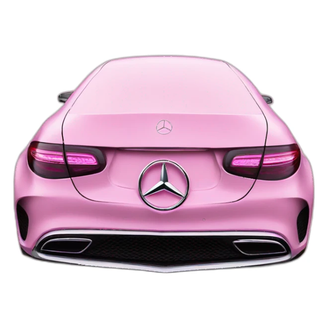 Mercedes logo pink sticker