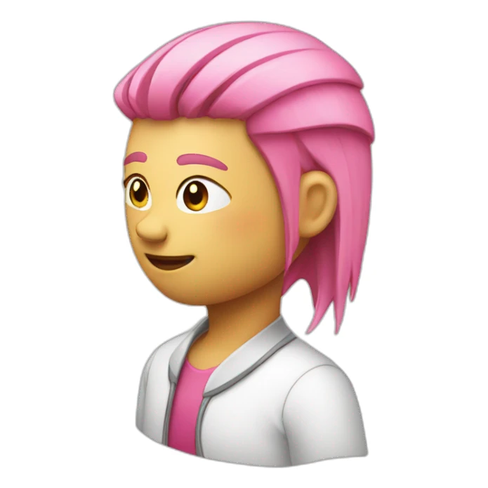 Long with pink head sticker