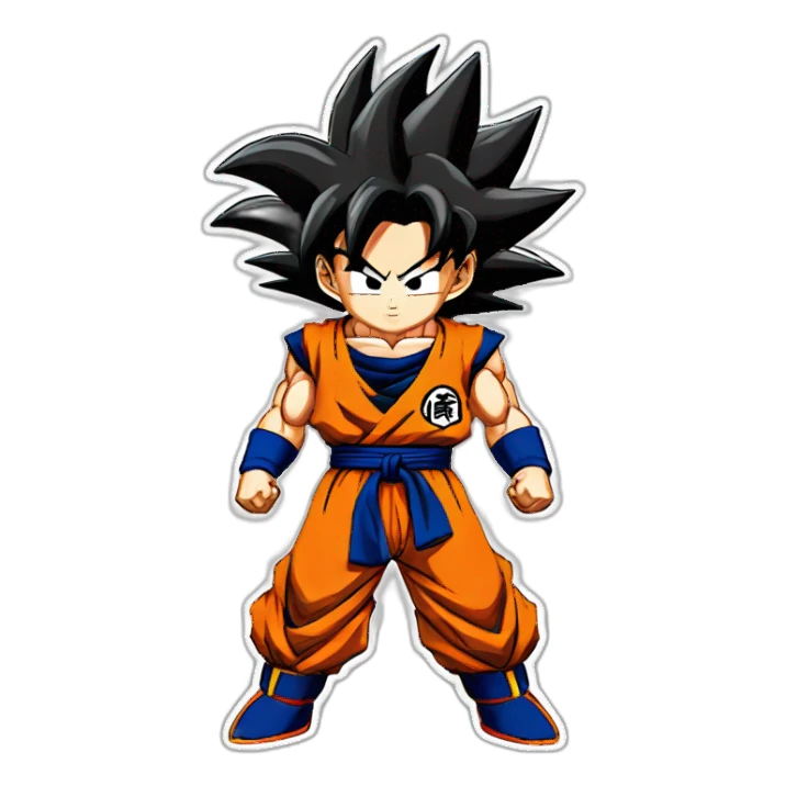 son goku saiyan 4 sticker
