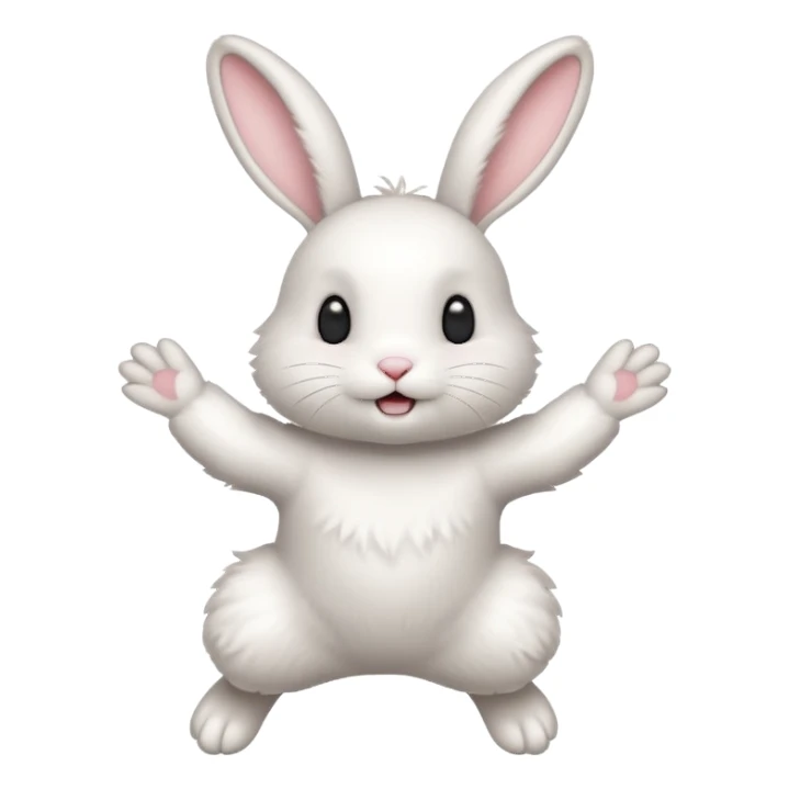A bunny that jumps up and down sticker