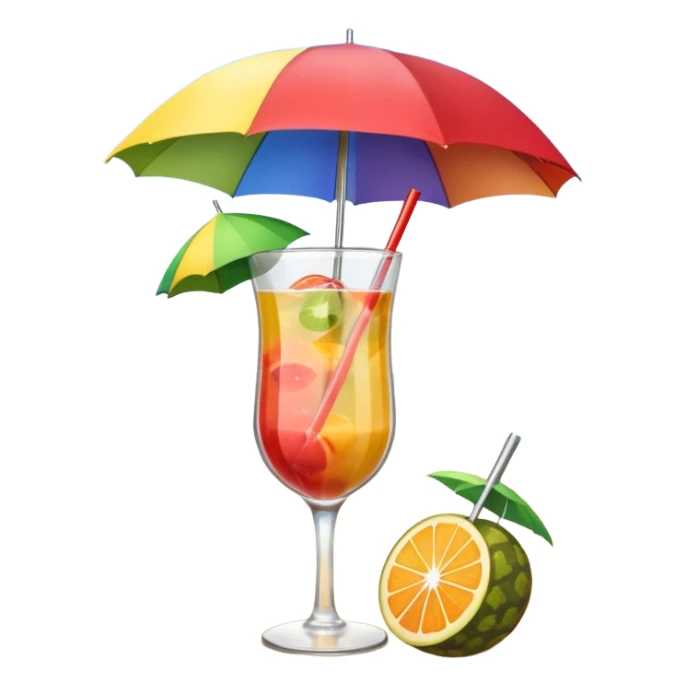 beach coctail drink sticker