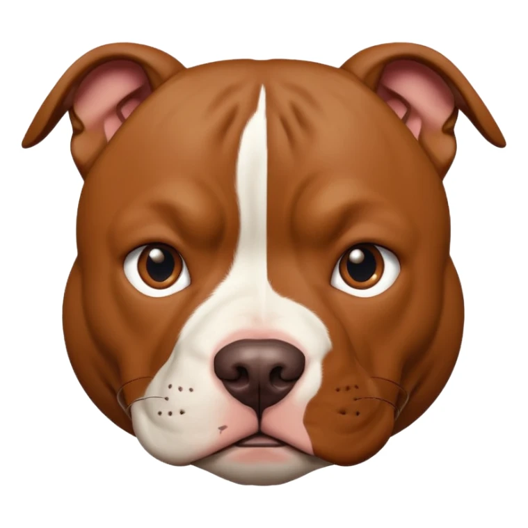 Pitbull face sticker